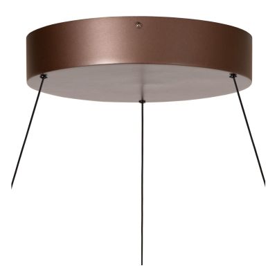 Lucide LIANE - Pendant light - Ø 80 cm - LED Dim. - CCT - 2x36W 2700K/4000K - Suitable for double-height spaces and high ceiling - Rust Brown - Vibes